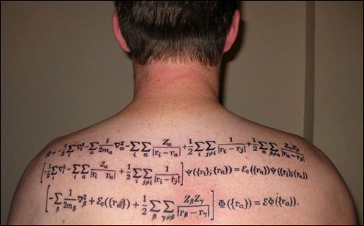  (arguably), the ultimate science geek tattoo. Quantum Tat