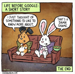 Life before Google cartoon