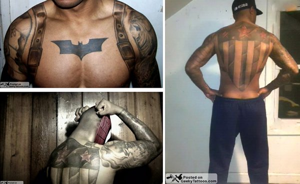 Captain Batman Tattoos Pic enlarge