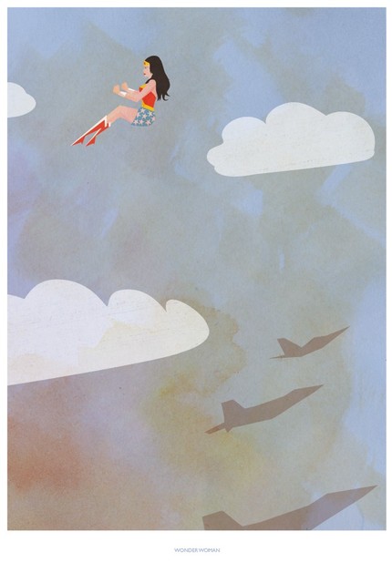 Wonder Woman in her Invisible Jet