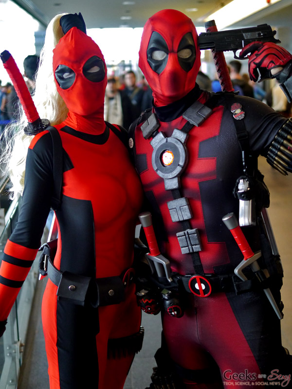 Lady Deadpool and Deadpool - Quebec City Comiccon 2016 - Photo by Geeks are  Sexy